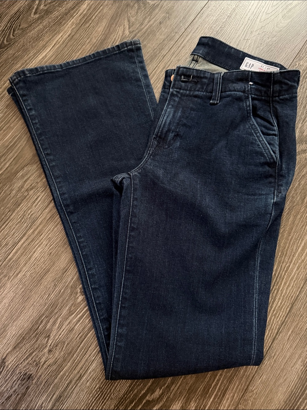 GAP Women’s Dark Indigo Long and Lean Jeans